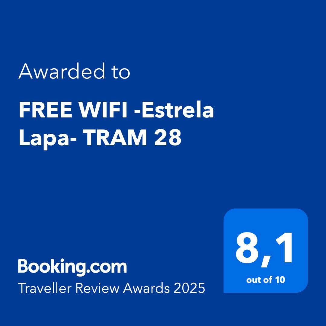 Free Wifi -Estrela Lapa- Tram 28 Lisboa Exterior foto
